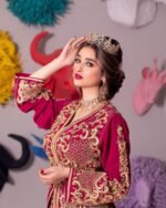 Caftan mariage haute couture rose – Image 3