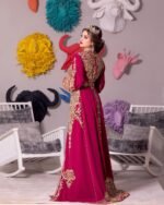 Caftan mariage haute couture rose